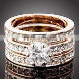3pcs/Set 18kgp Jewelry Gold Rings Price With Stones Supplier's Choice thumbnail-4