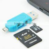 Universal Card Reader Mobile Phone PC Card Reader Micro USB OTG Card Reader OTG TF / SD Flash Memory Wholesale thumbnail-2