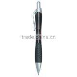 Rio Ballpoint Pen With Contoured Rubber Grip-transcharcoal