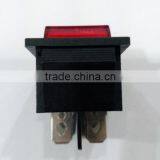 Standard Grounding Red Lamp Rocker Switch 4 Pin KCD-4 Switch thumbnail-3