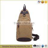 High Desity Washing Canvas Day Backpack Sling Bag thumbnail-3