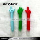 Top Level Specification Promotional Finger Style Cartoon Plastic Ballpoint Pen Supplier's Choice