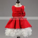 Kids Party Dress Fairy red Tale Dress prom ball gown wedding dress with sweetheart neckline princess latest dress designs
