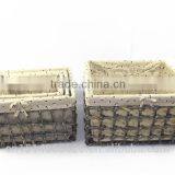 2015 New Set of 4 Maize Husk Storage Baskets With Lining-cheap Wicker/rattan Baskets thumbnail-4