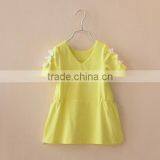 Fashion Cotton Baby Dress With V-neck Western Style thumbnail-1