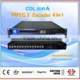 COL5141A Catv and Digital tv Head-end Equipment 4 in 1 Encoder Iptv