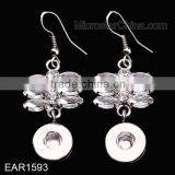 Copper Base Dangle DIY Rhinestone Button Earring thumbnail-1