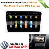 Android Car Dvd Radio Stereo With HD Touch Screen 1024x600 for NEW SANTANA A9 Chip Car Dvd WIFI 3G 16GB Flash 2013 2014 2015 thumbnail-2