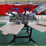 2015 New Manual 6 Color 6 Sation T-shirts Screen Printing Machine/t Shirt Silk Screen Printing Machine Manual&textile Printing m thumbnail-4