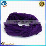 Cheap Fashion Plain Color Viscose Cotton Loop Scarf for Lady thumbnail-4