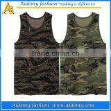 100% Cotton and 100% Polyester Camouflage Tank Top