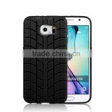 Mobile Phone Cases Supplier 6 Colors TPU Tire Pattern Finish Back Case Cover for Samsung Galaxy S6 / S6 Edge thumbnail-2