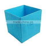 Blue Color Non-woven Fabric Storage Box/ Foldable Cube/ Cube Bin