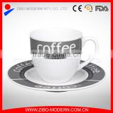 Hot sale European ceramic coffee cup Contracted saucers suit creative red tea mug