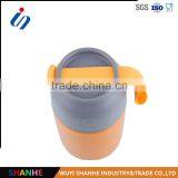 2016 New Double Walled New Vacuum Insulated Food Jar With a Silicon Handle 450ml thumbnail-5