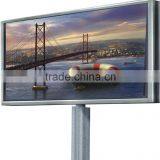 Outdoor water-proof adverstising billboard galanized frame with solar LED