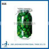 Zibo Clear Clincher Glass Cookie Jar With Clip Lid thumbnail-2