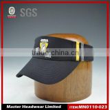 Wholesale black cotton embroidery sun visor cap