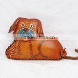 Handmade Leather Large Dog Coin Purse thumbnail-1