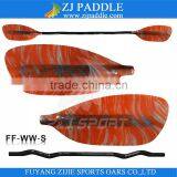 Red Fiberglass Whitewater Paddle Kayak thumbnail-1