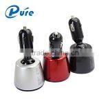 4 in 1 Dual USB 360-Degree Rotation Car Charger Cigarette Lighter Plug With Digital Voltmeter Ammeter Temperature Gauge for Cell thumbnail-6