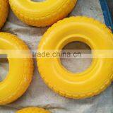 Top Quality Competitive Price Yellow Color Flat Free 13x4 pu Foam Tyre 4.00-6 thumbnail-3