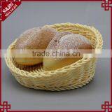 Multi Sizes Home or Supermarket Display Using Fruit Basket Eco-friendly Plastic Rattan Woven Food Basket thumbnail-3