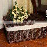 Handmade Brown Wicker Hamper Wholesale Wicker Clothes Hamper thumbnail-3