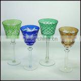 200ml Blue Colored Series Hand Cut Hotel Banquet Wine Glass thumbnail-4