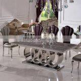 TH382 Modern Black Leather Dining Room Table Sets thumbnail-2