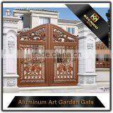 Exterior Powder Coated Aluminum Garden Gate Design for Security thumbnail-3