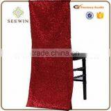 Gold Sequin Chair Cover for Wedding thumbnail-2