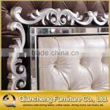 2017 New Design Modern Leather Bed Room Furniture Bedroom Set Bed thumbnail-3