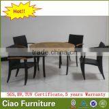 Luxury Teak Wood Furniture Table Chair Outdoor Dining Set thumbnail-1