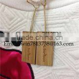 Handmade Clothing Engraved Wooden Bamboo Label High Spot Upscale Women's Clothing Generic Tag Personalized Bamboo Trademark thumbnail-1
