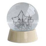 STAR Crystal Snow Ball Water Glass Snow Globe thumbnail-1