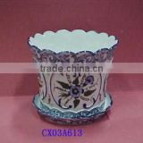 porcelain blue and white painting flower pot
