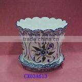 Porcelain Blue and White Painting Flower Pot thumbnail-1