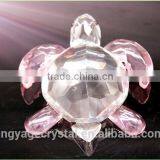 Pink Crystal Turtle Model Gift/crystal Wedding Anniversary Gift/laser Engraved Crystal Gift thumbnail-3