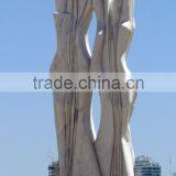 Modern Garden Decoration Art Craft Natural Marble Abstract Garden Sculptures for Sale thumbnail-1