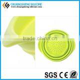 FOLDING Kitchen Use Basin, Silicone Bowl, Colorful Painting Basin thumbnail-3