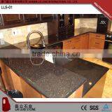 Strict Process Polished Black Galaxy Granite Countertop thumbnail-4