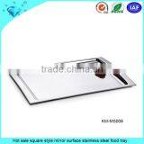 Wholesale Custom Tea Tray Stainless Steel Snack Serving Tray thumbnail-5