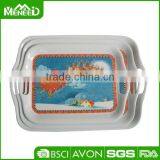 Bob- Sleigh & Deer Printing 3pcs Christmas Customize Skidproof Plastic Bar Tray thumbnail-1