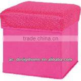 NON-WOVEN/POLYESTER FOLDING STORAGE STOOL thumbnail-1
