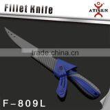 Hot Sale 3Cr14 Fillet Knife TPR+PP Handle With Sheath Fishing Knife Tools thumbnail-3