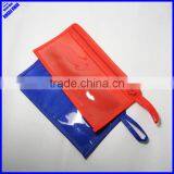 Hot Selling Cheap Non Woven Clear PVC Office Stationery Bag With Zipper thumbnail-1