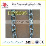 Manufacturer Supply Welded Structrue DIN5685 Galvanized Steel Long Chain thumbnail-1