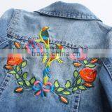 2017 Spring Baby Girls Denim Outdoor Wear Coat With Butterfly Embroidered thumbnail-3