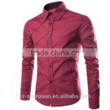 SZXX Custom Manufacture Luxury Long Sleeve Mens Casual Shirts thumbnail-2